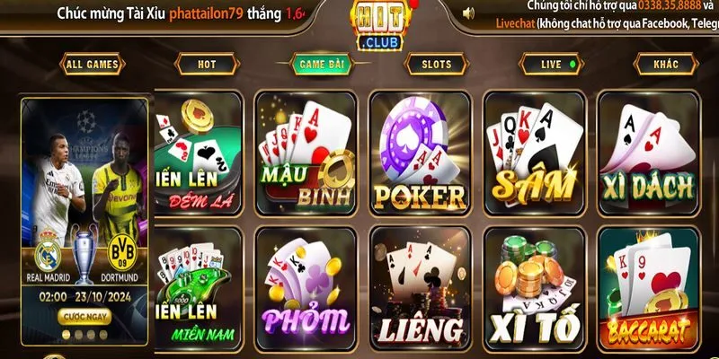 Game bài Hitclub là một địa chỉ giải trí tuyệt vời hiện nay